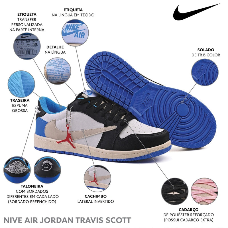 Tênis Nike Air Jordan Travis Scott