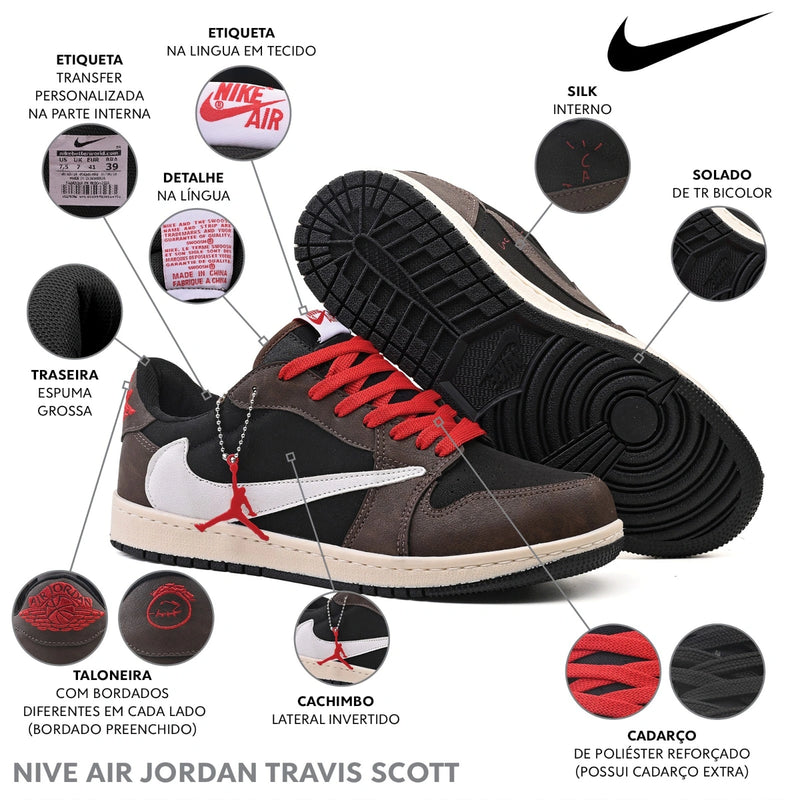 Tênis Nike Air Jordan Travis Scott